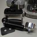 AMZCHEF Espresso Machine with LCD Display, 20 Bar Cappuccino Machines with Automatic Milk Frother for Home Gifts, Latte Coffee Maker with Dual Wall & Filters, Stainless Steel Style sliver