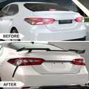 Rear Spoiler Wing Compatible With Honda Civic Accord For Toyota Corolla Camry For Hyundai Elantra 2018 2019 2020 2021 2022 2023 2024 2025 4-Door Sedan High-Kick TRD style Wing Carbon Fiber Look