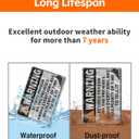 2 x Funny Metal Sign Retired in Residence Vintage Wall Decor 8x12 Inches Rustic Home Patio Man Cave Garage Office Retirement Gift for Dad Grandpa and Coworkers