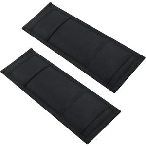 2 Pack Universal Tie Down Strap Protector Sleeve Ratchet Strap Protector Sleeve for Boat, Trailers, Jetski, Waverunner Black 4 x 12 Inches