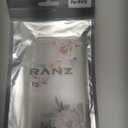 RANZ Case for iPhone 15, Anti-Scratch Shockproof Series Clear Hard PC + TPU Bumper Protective Cover Case for iPhone 15 (6.1") - Pink Flower Peony