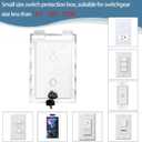 Baby Safety Outlet Cover Box, Outlet Covers, Plug Covers for Electrical Outlets, Socket Covers for Outlets Fit 5.9 (1 Pack-with wire exit)