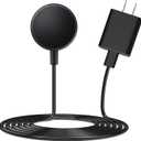 Watch Charging Adapter Compatible for Samsung Galaxy Watch 6/7/Ultra, 6 Classic, 5/5 Pro/4/4 Classic/3/Active 2/Active 1, Magnetic Wall Fast Charger & Cable, Magnetic Wireless Charging Cable 3.3FT