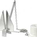 Heavy Duty Boat Anchor Kit with a 5/8/10/13/18 lb Danforth Anchor,Anchor Chain, Anchor Rope and Shackle,Boat Anchor for Pontoons, Dinghies, Fishing Boats, Bass Boats,Sport Yachts