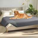 Luciphia 100% Waterproof Couch Cover Blanket for Dogs Anti-Slip Pet Couch Protector Sofa Mat Puppy Cat with Non-Slip Bottom, Light Grey, 68x82 Inch