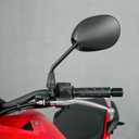 OEM Style Motorcycle Mirrors, Universal 10mm Rear View Mirror with Adapter, Side Mirrors for Street Bike Moped ATV Snowmobile and Scooter