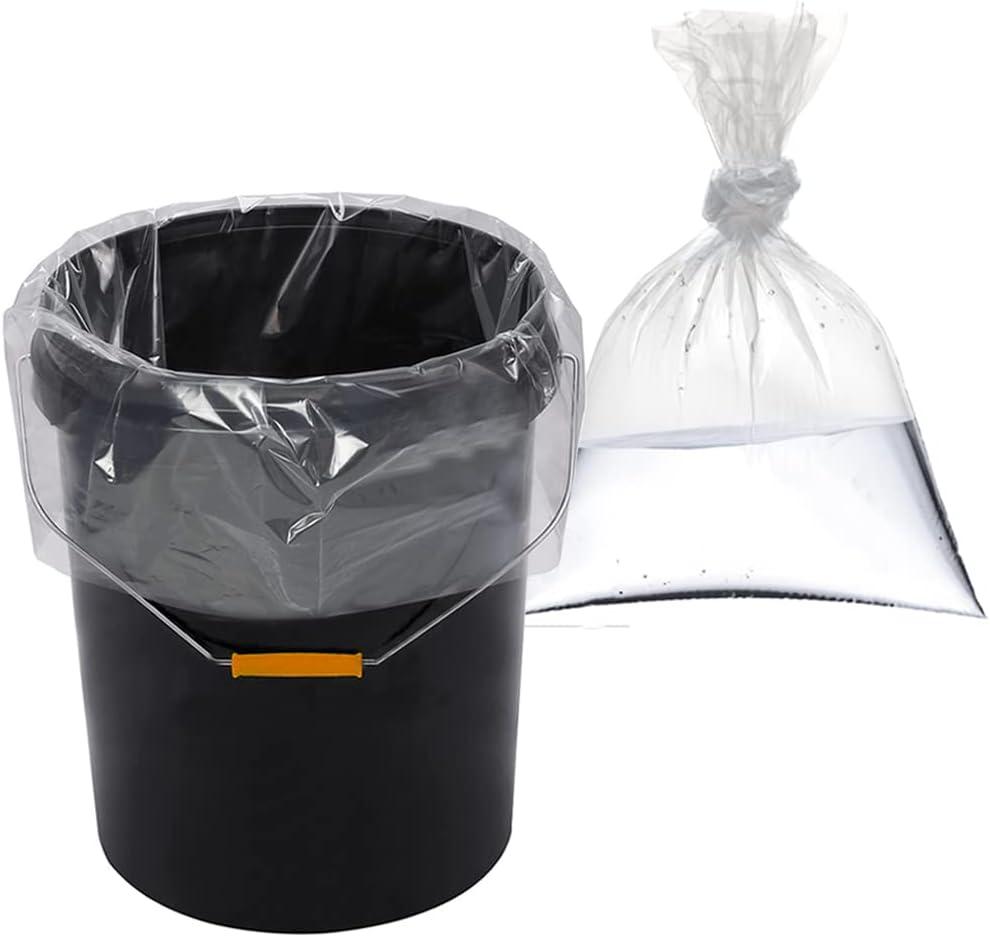 5 Gallon Bucket Liner Bags 30 Pack 4Mil 20 x 24 Inch Turkey Brine Bag Food Grade Heavy Duty Leak Proof Ice Bucket Liner for Marinating and Brining Bags Meat Food Storage
