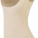 Seamless Body Shaper Open Bust Shapewear Firm Control Bodysuit for Women (2XL, Beige)