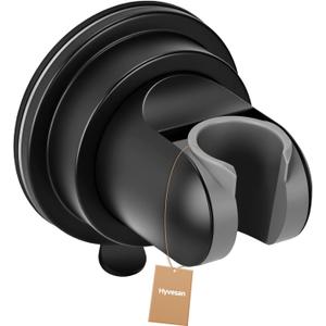 Shower Head Holder Suction, Adjustable Shower Head Holder Removable Suction Cup Shower Head Holder Rust-Resistant Shower Bracket Black