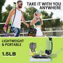 17 Balls Pickleball Ball Retriever & Ball Holder Storage with Strap, Back Saver for Pickleball Accessories, Quick for Pickleball Tube Ball Pickup (Green)