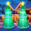 Liliful 2 Pcs 5 ft Inflatable Christmas Tree Decoration Outdoor Indoor Yard Outside Blow up Giant LED Light Inflatable Tree Ornaments Decoration Xmas Decor for Holiday Party Garden Lawn Patio