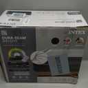 Intex 64417ED 22in Queen Dura-Beam Comfort Plush High-Rise Inflatable Air Mattress with Built in Pump for Travel and Camping, 600lb Weight Capacity (Grey)