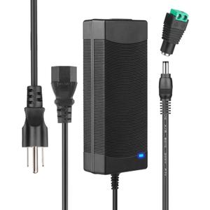 24V 5A Power Supply 100V-240V AC to 24V DC Power Supply with LED Terminal Connector, 24 Volt Power Adapter DC Adapter with 5.5x2.1mm Jack for Light Strip