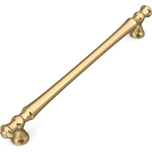 Amerdeco 10 Pack Champagne Bronze Cabinet Pulls 9 Inch(228mm) Hole Center Cabinet Hardware Kitchen Cabinet Handles for Bathroom Drawer Pulls Dresser Pulls ZH0014