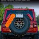 2 Pcs Universal Quick Release Spare Tire Mount, with Ratchet Strap and Vehicle Traction Boads Bracket, Steel, Fit for 30”-40” Diameter Tires