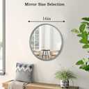 Bathroom Mirror for Wall Mirrors for Wall Metal Framed Round Hanging Mirror Matte Deep Grey Small Mirror Modern Ative for Restroom Farmhouse Hanging Deep Grey