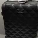 Kenneth Cole REACTION Diamond Tower Collection Lightweight Hardside Expandable 8-Wheel Spinner Travel Luggage, Black, 24-Inch Checked
