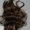 KooKaStyle Invisible Wire Hair Extensions with Transparent Headband Adjustable Size 4 Secure Clips Long Wavy Secret Wire Hairpiece 20 Inch Chestnut Brown with Blonde Highlights for Women