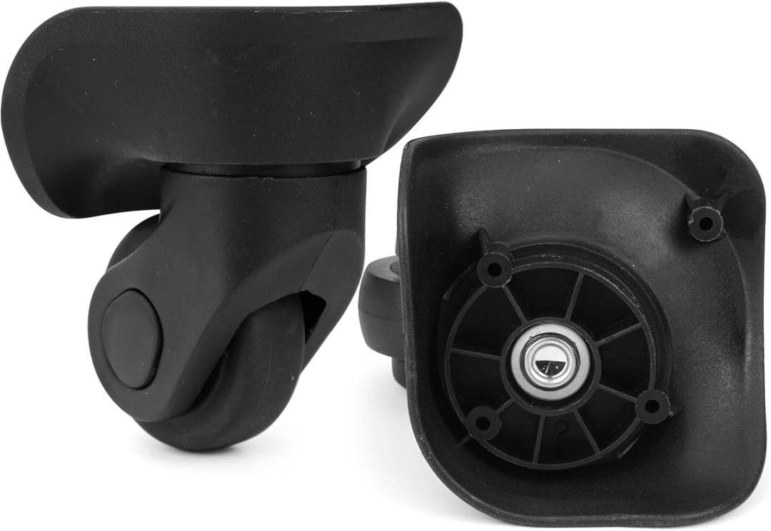 Ech.Apr 2-Pcs Luggage Wheels Replacement, Double-Row 360 Degree Wheels for DIY Repair, Mute Suitcase Casters for Travel, A137