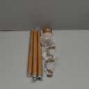 QDWIS Boho Wood Curtain Rods for Windows 28 to 48 inch,1" Adjustable Heavy Duty Window Curtain Rod with Imitation Wood Grain Finials,Rustic Decorative Drapery Rods Set,Size:18-60'',Natural Wood