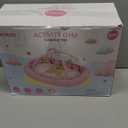 5-in-1 Convertible Baby Play Mat and Tummy Time Mat - Thick & Plush Baby Play Gym with 5 Sensory Toys,Baby Activity Center from Newborn to Toddler, Ball Pit