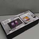 LED Desk Lamp for Home Office, Double Head 24W with Base, Architect Light 5 Lighting Brightness Flexible Gooseneck Table Reading Study, Black