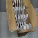 ANVAVO 8 Pack Thick Christmas Tree Fence White Wooden Picket Fence Tree Fences Decorations for Kids Pet Dogs Xmas Wedding Party Decor Miniature Home Garden Border Lawn Edge Fences, 15.7 x 12 Inch