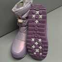 K KomForme Kids Snow Boots for Boys Girls Toddler Winter Outdoor Boots Waterproof with Fur Lined (Toddler/Little Kid/Big Kid) Size 2 Big Kid