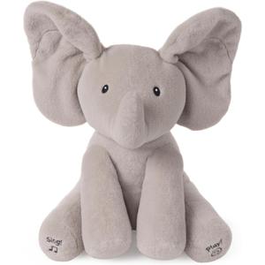 GUND Baby Animated Flappy The Elephant Plush, Singing Stuffed Animal Baby Toy for Ages 0 and Up, Gray, 12"