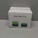 Seed Starter Tray with Grow Light, 5 Packs Plant Starter Tray Seedling Starter Kit with Humidity Domes Base Indoor Greenhouse Mini Propagator Station for Seeds Growing Starting (12 Cells per Tray)