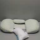 Pregnancy Pillow for Pregnant Women  Comfortable Maternity Pillow for Side Sleepers, Supports Back, Belly, HIPS, and Legs, with Removable & Adjustable Cover (Regular, Green)