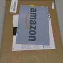 Amazon Basics Banded Bathroom Bath Rug Mat, Powder Gray, 31 inches L x 20 inches W