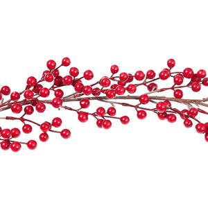 Christmas Berries Vine Garland 8.8FT Extra Long Berry Garland Artificial Hanging Vines Christmas Decorations Holiday Decor Wedding Party Favor (Red, 8.8 Ft)
