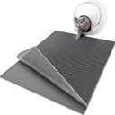 ESTHELLO Cat Litter Mat Large, Cat Litter Trapping Mat, Honeycomb Double Layer Design, Easy to Clean,Washable (36 x 30 Gray)