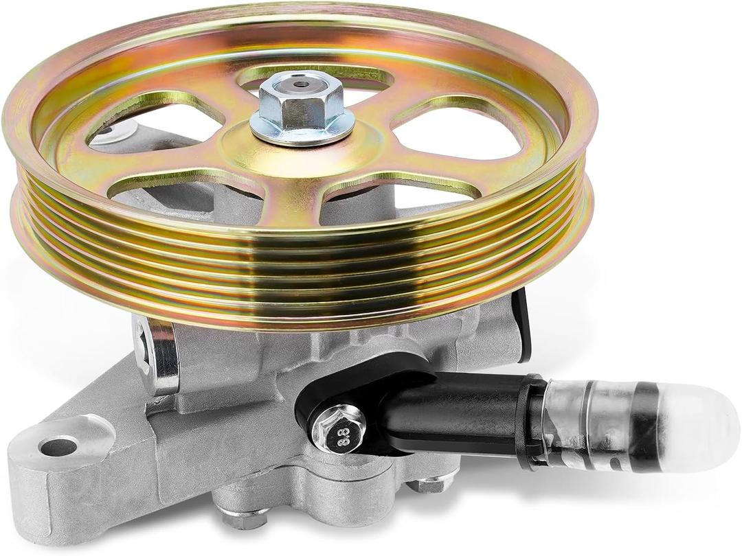 21-5193 Power Steering Pump with Pulley Compatible with Honda Ridgeline RT RTL RTS 2006-2011, RTX 2007-2008 V6 3.5L, Power Assist Pump Replace # 215193, 56110-RJE-A01, 56110-RJE-A02