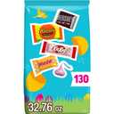 HERSHEY's Assorted Chocolate, Easter Basket Easter Candy Variety Bag, 32.76 oz (130 Pieces), BB 10/2025