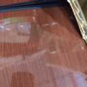 Dorm Fridge with Freezer, Small Refrigerator 3.45 Cu. Ft. with Freezer for Apartment, 7-Level Temperature Adjustable Apartment Size Fridge for Kichen, College, Office, Wood