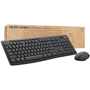 Logitech MK370 Combo for Business, Wireless Full-Size Keyboard and Wireless Mouse, Secure Logi Bolt USB Receiver, Bluetooth, Globally Certified Windows/Mac/Chrome, Linux - Graphite
