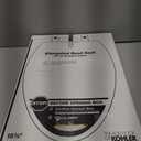 KOHLER 4636-RL-47 Cachet ReadyLatch Elongated Toilet Seat Slow Close, Soft Close Toilet Seat Quiet Lid, Contoured Grip-Tight Bumpers Installation Hardware, Apartment Essentials. Almond