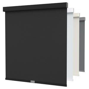 MYshade Cordless Blackout Roller Shades for Windows with Valance, Thermal Insulated UV Blocking Fabric, Cordless Window Blinds for Bedroom & Living Room, Easy Install, 23" W x 72" H, Black