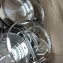 Cuisinart Chefs Classic 11-Piece Stainless Steel Pots and Pans Set, Cookware Set Compatible with Induction, Electric, Gas Cooktops, Aluminum Core for Even Heat, Cool Grip Handles, Dishwasher Safe