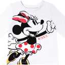 Disney Minnie Mouse Zip Up Vest Puffer T-Shirt and Leggings 3 Piece Outfit Set Infant to Big Kid