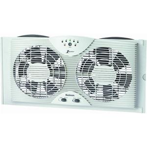 Holmes Dual 8" Blade Twin Window Fan with LED One Touch Thermostat Control