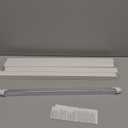 Romwish 24 Inch T8 LED Tube Light, 9W(24W Equiv.), 1120LM, 5000K Daylight, Type A+B Plug & Play or Ballast Bypass, F17T8 Fluorescent Replacement, Double-Ended Power, Under Cabinet Light, 4 Pack