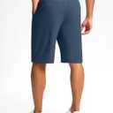 G Gradual Casual Shorts for Men 11" Lightweight Men's Golf Shorts Stretch with 3 Pockets Quick Dry Summer Breathable Shorts (Blue, XL)