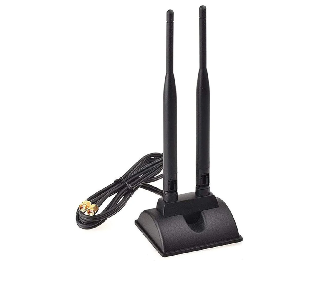 WiFi Antenna Dual Band 2.4GHz - 5.8GHz with RP-SMA Connector Magnetic Base for Wireless Network Router - USB Adapter - PCI PCIe Cards - Signal Booster - Access Point - Wireless Range Extender