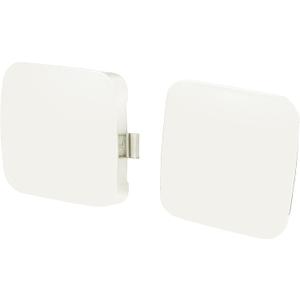X AUTOHAUX 1 Pair Front Left Right Bumper Tow Hook Cover Cap for Toyota RAV4 2.5L 3.5L 2009-2012 White Tow Hook Eye Lid Cover Trailer Cap 53285-0R020 53286-0R020
