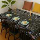 8Pcs Galaxy Movie Themed Birthday Decorations Tablecloths, 54" x 108" Space Battleship Wars Table Cloth Disposable Rectangle Plastic Table Cover Star Universe Starship for Boys Birthday Party Supplies