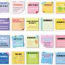 300 Pcs Mental Health Stickers Motivational Affirmation Stickers Mental Health Awareness Items Positive Waterproof Laptop Water Bottle Reminder Feelings Decor for Adult Employees(Bright Colors)