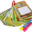 Coolplay A-Z 26 Alphabet Water Cards, Children Drawing Card for Kids Educational Toys for Travel